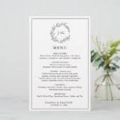 Minimalistisch Zwart & Wit Blad Modern Wedding Men (Staand voorkant)