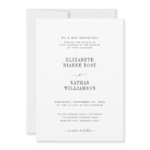 Minimalistisch zwart-wit bruisend huwelijk