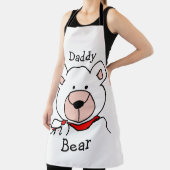 Minimalistisch zwart-wit Daddy-Beer Schort (Insitu)