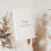 Minimalistisch zwart/wit gevouwen papierprogramma flyer