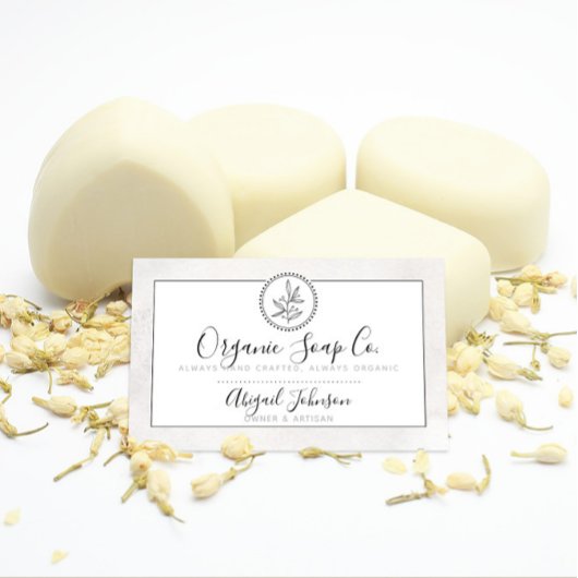 Minimalistisch zwart-wit handgetekende ambachtsman visitekaartje