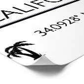 Minimalistisch zwart-wit Hollywood Poster (Hoek)