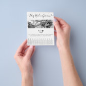 Minimalistisch zwart-wit hondenvlees toevoegen Log Flyer (Hand)