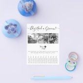 Minimalistisch zwart-wit hondenvlees toevoegen Log Flyer (Enkel)