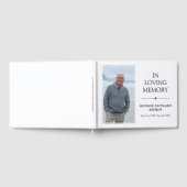 Minimalistisch zwart-wit in liefdevolle geheugenfo gastenboek (Volledig)