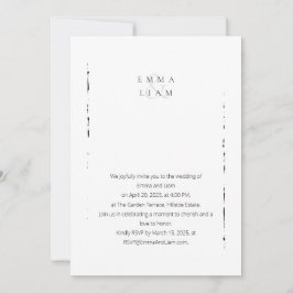 Minimalistisch zwart-wit kaart