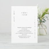 Minimalistisch zwart-wit kaart (Staand voorkant)