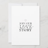 Minimalistisch zwart-wit kaart (Achterkant)