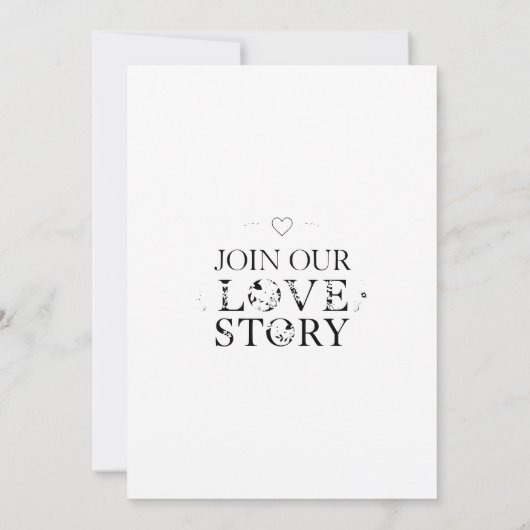 Minimalistisch zwart-wit kaart (Achterkant)