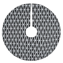 Minimalistisch zwart-wit kerstboompatroon kerstboom rok