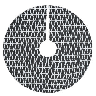 Minimalistisch zwart-wit kerstboompatroon kerstboom rok