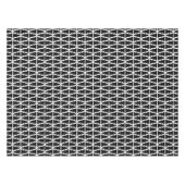 Minimalistisch zwart-wit kerstboompatroon tafelkleed (Voorkant (Horizontaal))