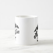 Minimalistisch zwart-wit koffiemok (Center)
