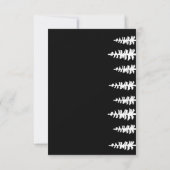 Minimalistisch zwart-wit land dat we verplaatst he aankondiging (Achterkant)