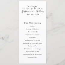 Minimalistisch zwart-wit met een harthuwelijk