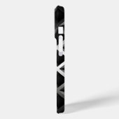 Minimalistisch zwart-wit modern Hoesje-Ma Case-Mate iPhone Case (Achterkant / Links)