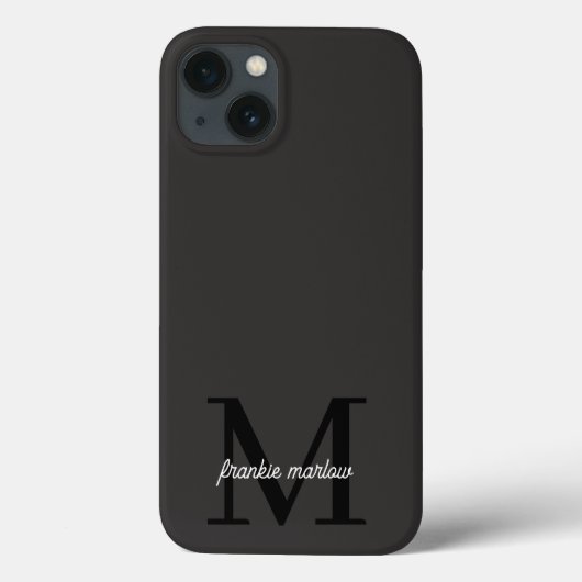 Minimalistisch zwart-wit modern Hoesje-Ma Case-Mate iPhone Case (Achterkant)