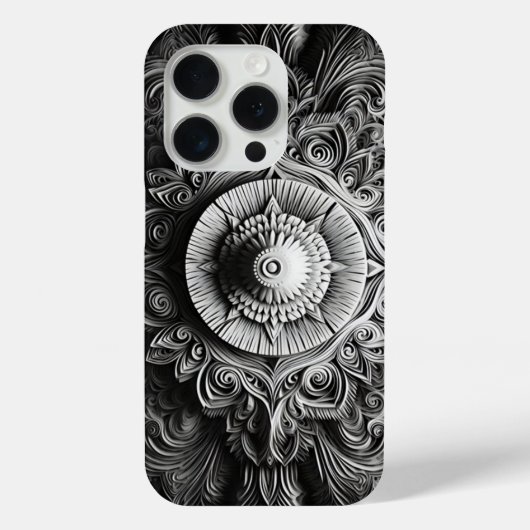 Minimalistisch zwart-wit modern Hoesje-Ma Case-Mate iPhone Case (Achterkant)