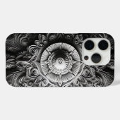 Minimalistisch zwart-wit modern Hoesje-Ma Case-Mate iPhone Case (Achterkant (horizontaal))