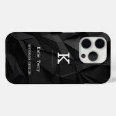 Minimalistisch zwart-wit modern Hoesje-Ma Case-Mate iPhone Case (Achterkant (horizontaal))