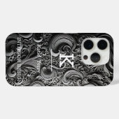 Minimalistisch zwart-wit modern Hoesje-Ma Case-Mate iPhone Case (Achterkant (horizontaal))