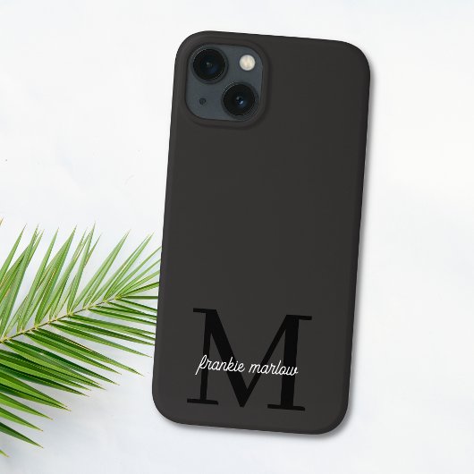Minimalistisch zwart-wit modern Hoesje-Ma Case-Mate iPhone Case