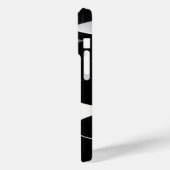 Minimalistisch zwart-wit modern Hoesje-Ma Case-Mate iPhone Case (Achterkant / Links)