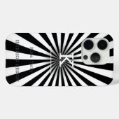 Minimalistisch zwart-wit modern Hoesje-Ma Case-Mate iPhone Case (Achterkant (horizontaal))