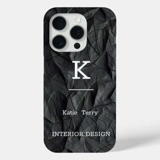 Minimalistisch zwart-wit modern Hoesje-Ma Case-Mate iPhone Case (Achterkant)