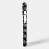 Minimalistisch zwart-wit modern Hoesje-Ma Case-Mate iPhone Case (Achterkant / Links)