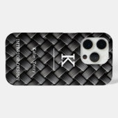 Minimalistisch zwart-wit modern Hoesje-Ma Case-Mate iPhone Case (Achterkant (horizontaal))