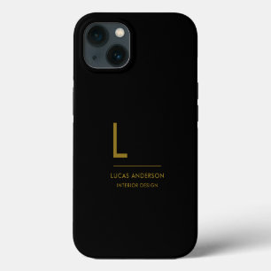 Minimalistisch zwart-wit modern Hoesje-Ma iPhone 13 Hoesje