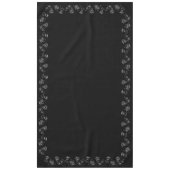 Minimalistisch zwart-wit modern tafelkleed (Voorkant)