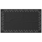 Minimalistisch zwart-wit modern tafelkleed (Voorkant (Horizontaal))