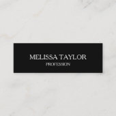 Minimalistisch zwart-wit modern visitekaartje (Voorkant)