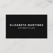 Minimalistisch zwart-wit, modern visitekaartje (Voorkant)