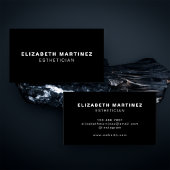 Minimalistisch zwart-wit, modern visitekaartje