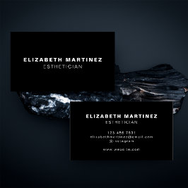 Minimalistisch zwart-wit, modern visitekaartje