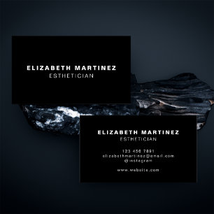 Minimalistisch zwart-wit, modern visitekaartje