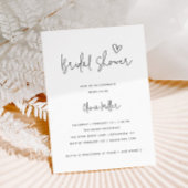 Minimalistisch zwart-wit modern Vrijgezellenfeest Kaart