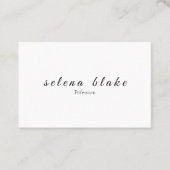 Minimalistisch zwart-wit | Moderne professional Visitekaartje (Voorkant)