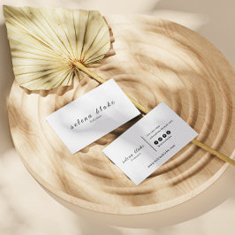 Minimalistisch zwart-wit | Moderne professional Visitekaartje