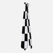 Minimalistisch zwart-wit ontwerp stropdas (Voorkant)