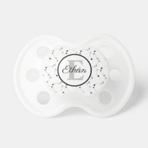 Minimalistisch zwart-wit pijlpatroon Monogram