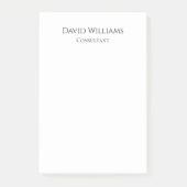 Minimalistisch zwart wit post-it® notes (Voorkant)