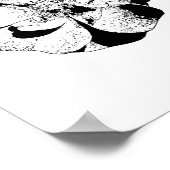 Minimalistisch zwart-wit Poster (Hoek)