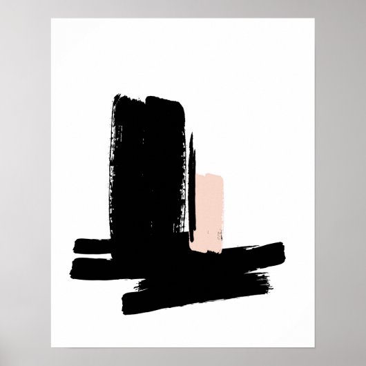 Minimalistisch zwart-wit poster (Voorkant)