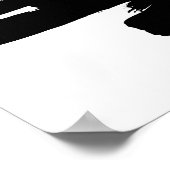 Minimalistisch zwart-wit poster (Hoek)