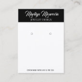 Minimalistisch zwart wit, QR-codebus voor beeldsch Visitekaartje (Voorkant)