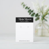 Minimalistisch zwart wit, QR-codebus voor beeldsch Visitekaartje (Staand voorkant)